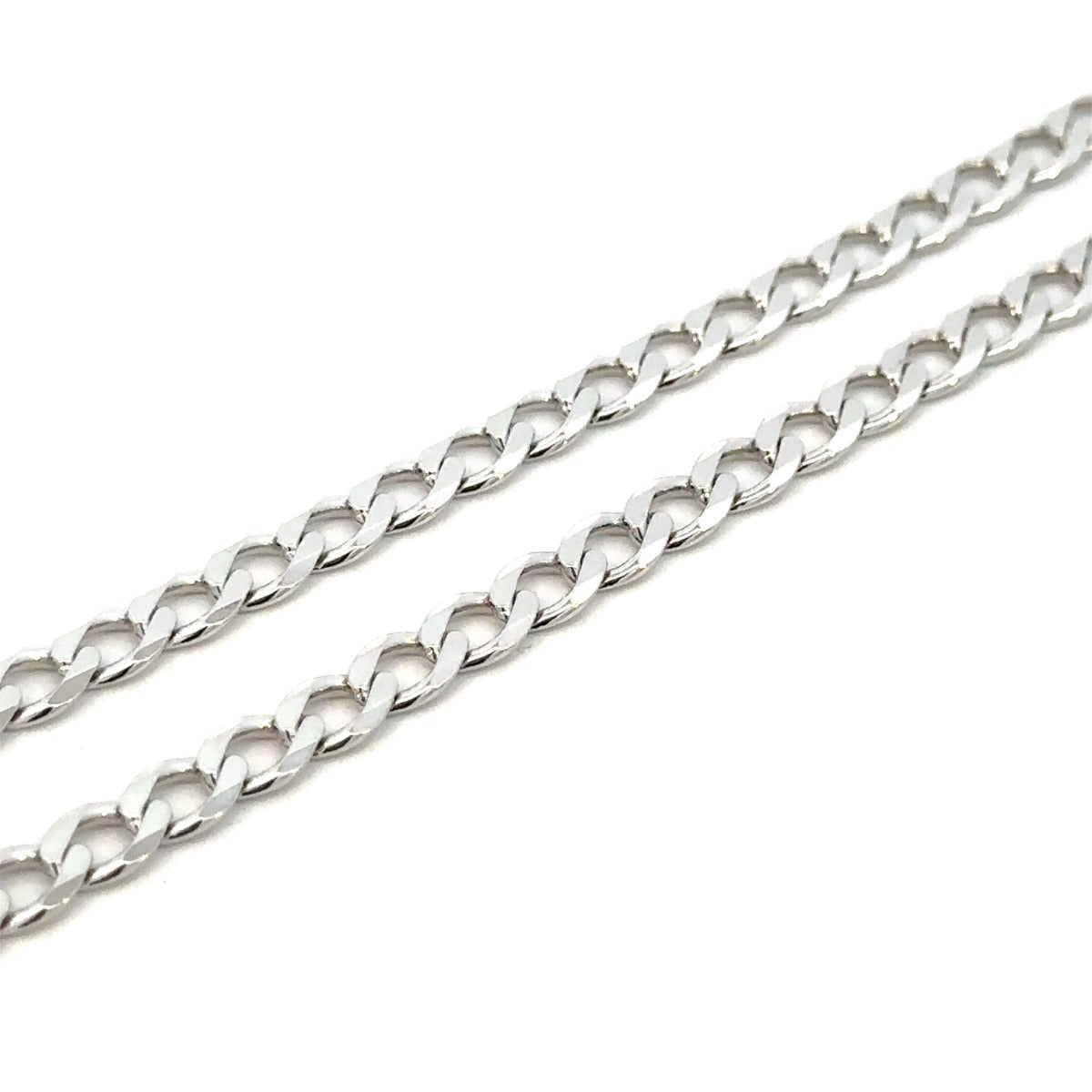 SILVER SOFT OPEN CURB CHAIN 4.8MM