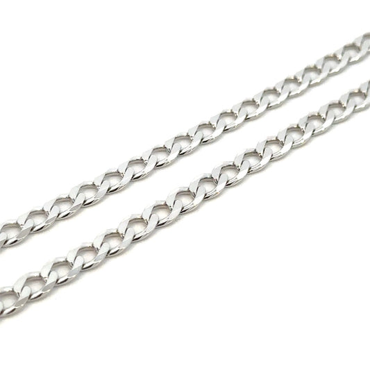 SILVER SOFT OPEN CURB CHAIN 4.8MM