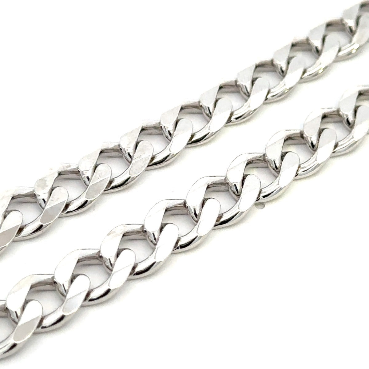 SILVER CURB CHAIN 9.3MM