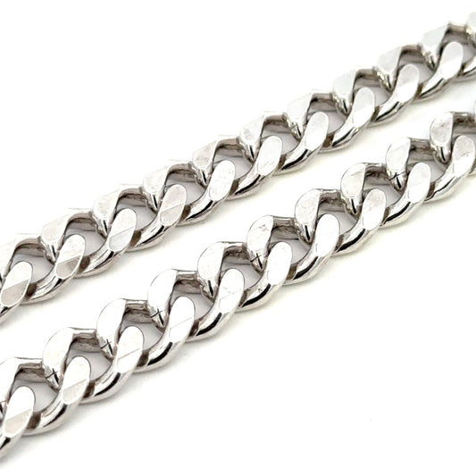 SILVER CURB CHAIN 11.5MM