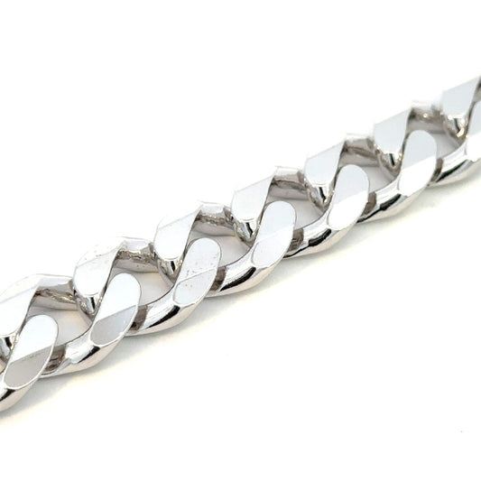 SILVER CURB CHAIN 13.3MM
