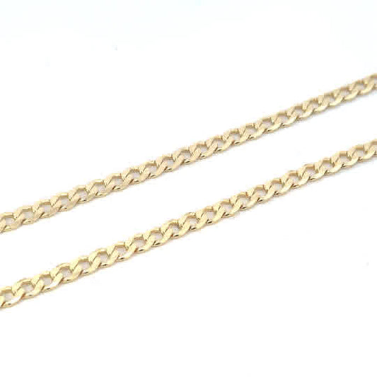 SILVER GOLD PLATED OPEN CURB 100