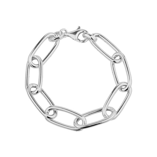 SILVER PAPERCLIP CHAIN LARGE GE23904