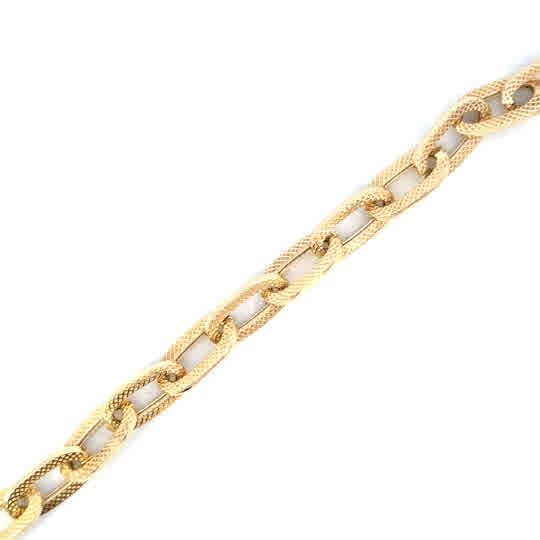SILVER GOLD PLATED FANCY BRACELET GE24802GP