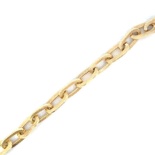 SILVER GOLD PLATED FANCY BRACELET GE24802GP