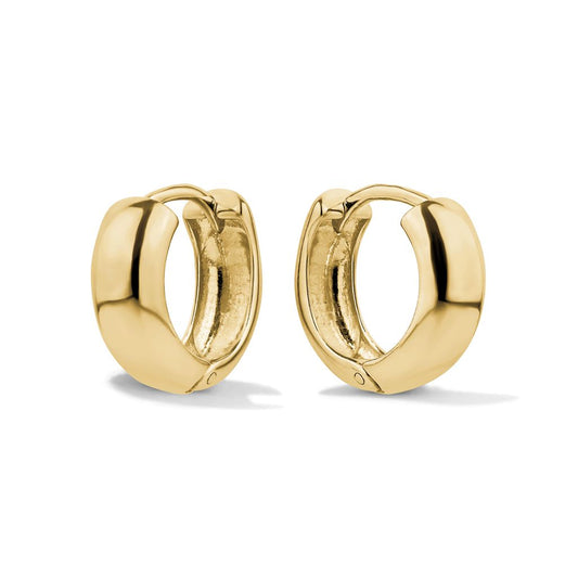 SILVER GOLD PLATED HUGGIE HOOPS HP 15MM