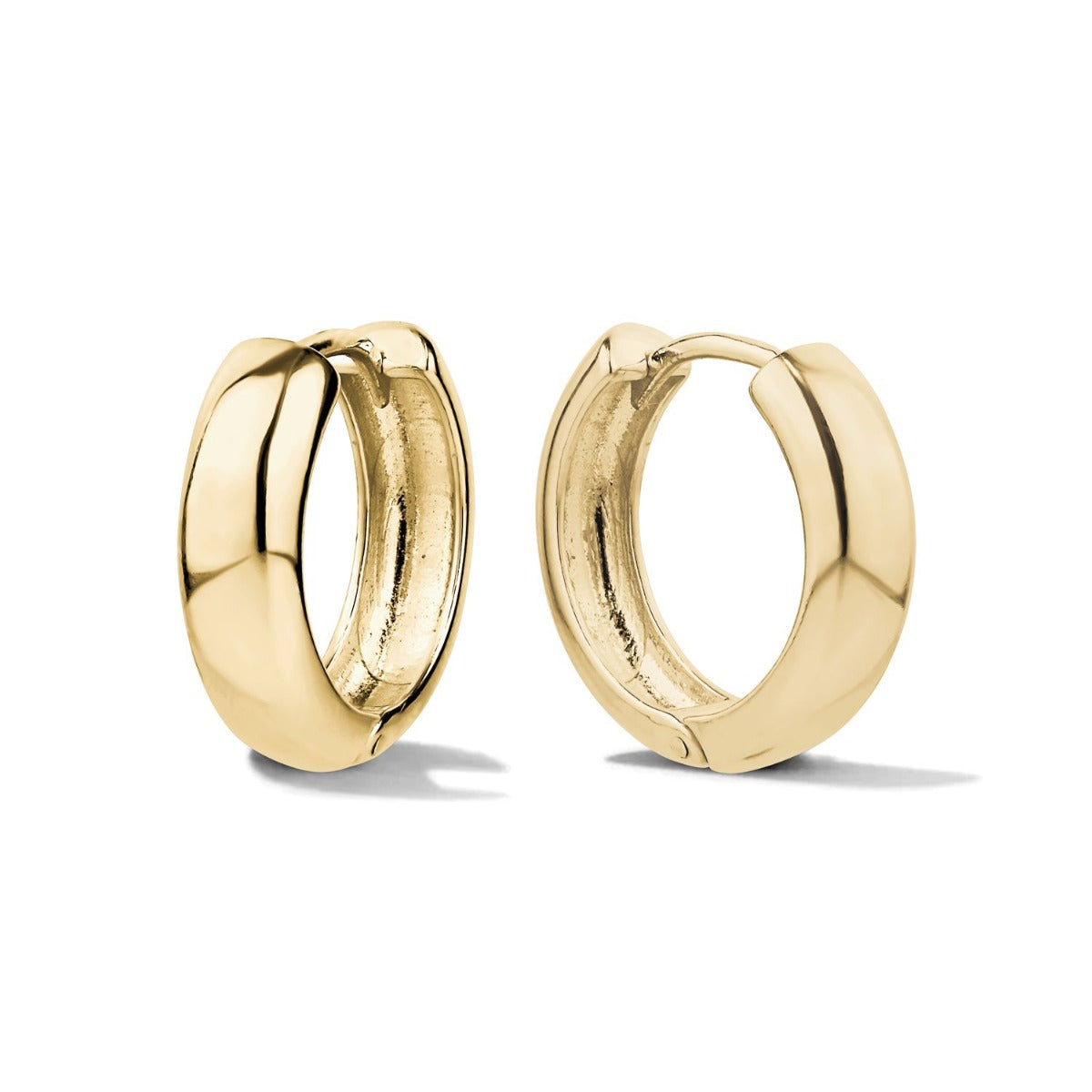 SILVER GOLD PLATED HUGGIE HOOPS HP 20MM
