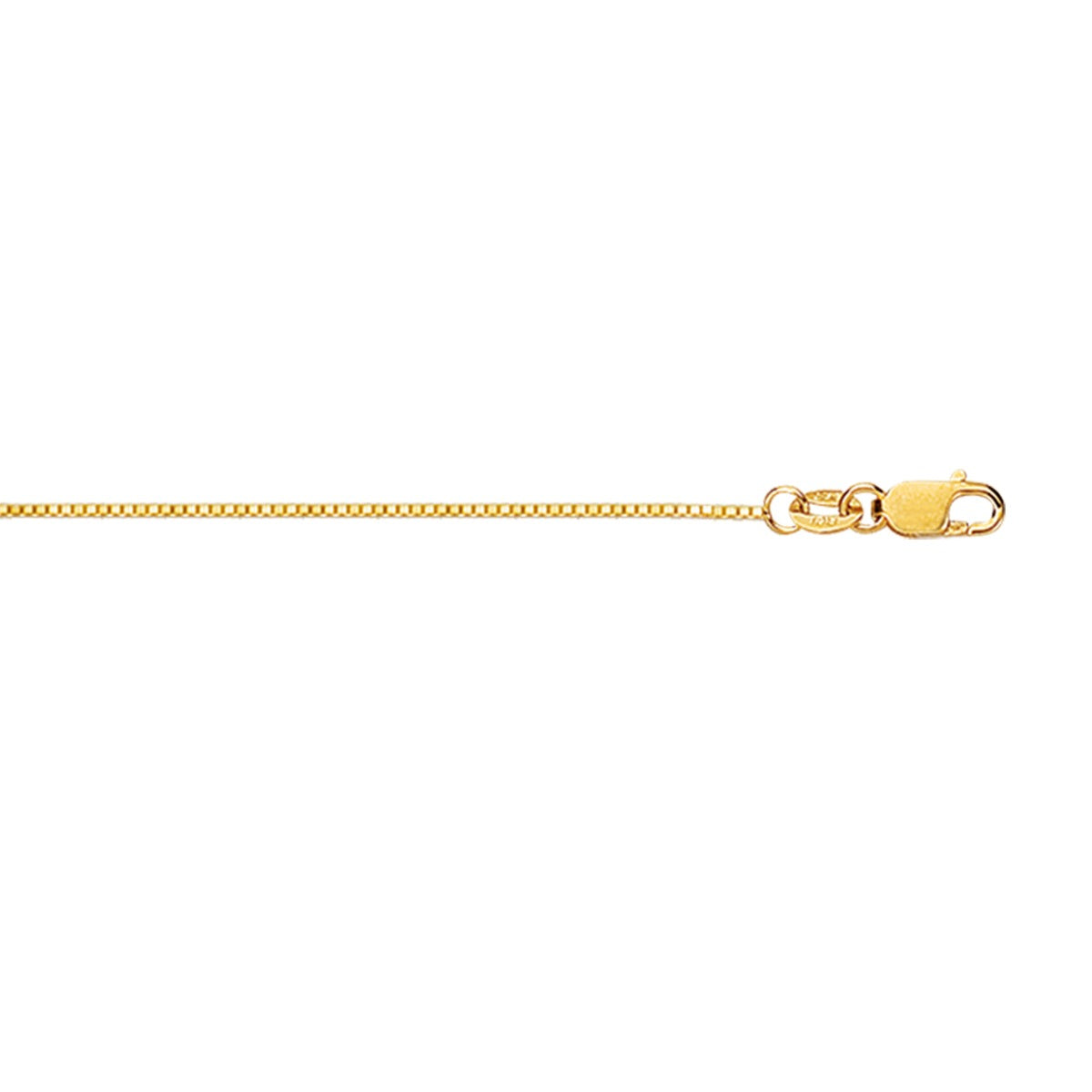 18KY FINE BOX CHAIN 0.6MM
