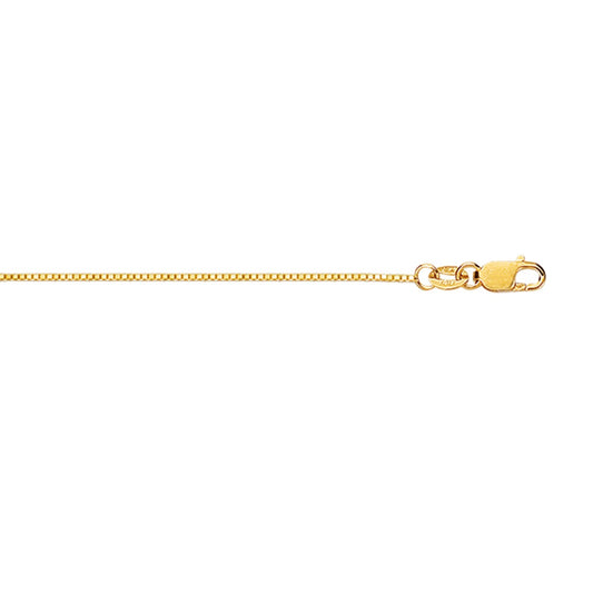 18KY FINE BOX CHAIN 0.6MM
