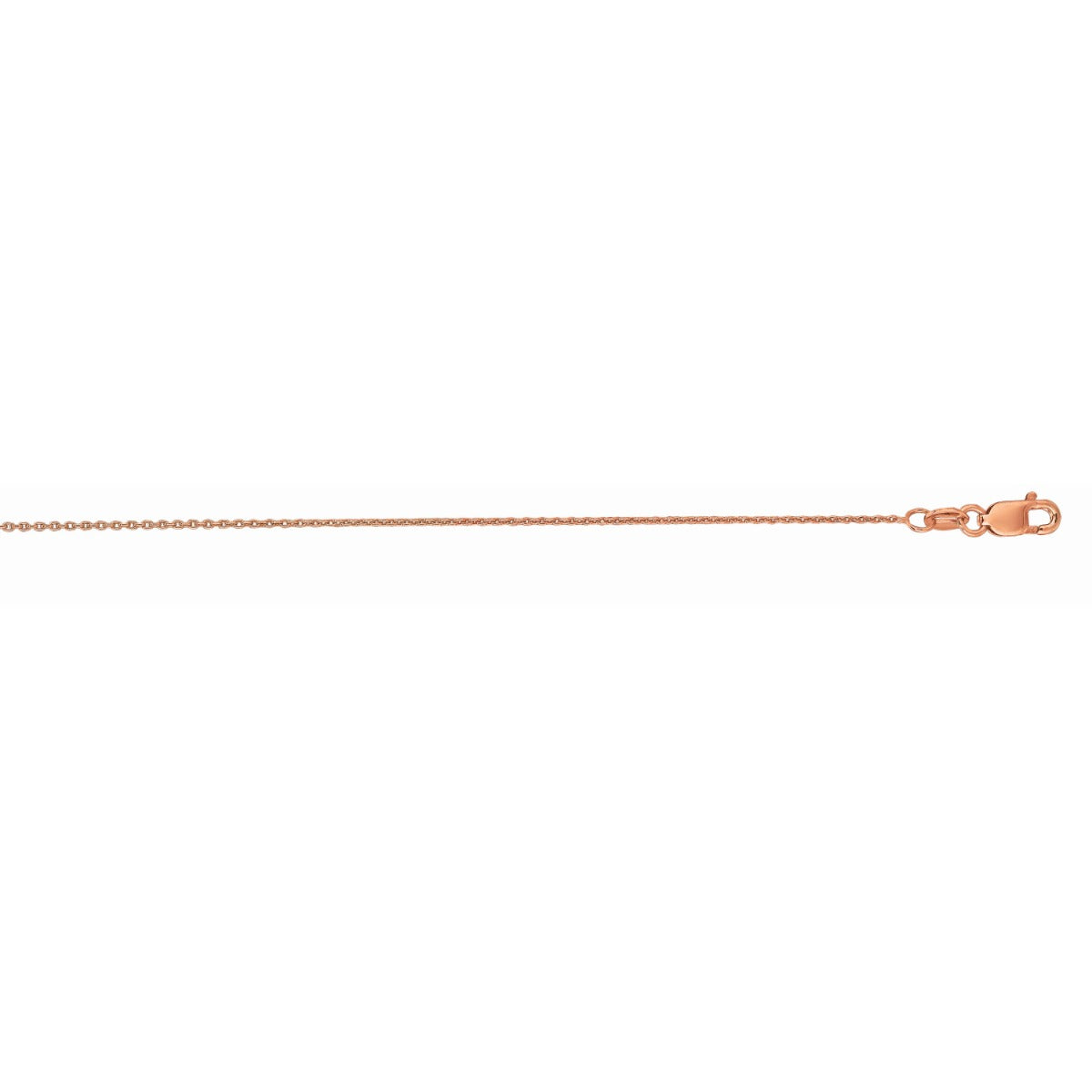 18K ROSE OVAL CABLE CAHIN 1.5MM