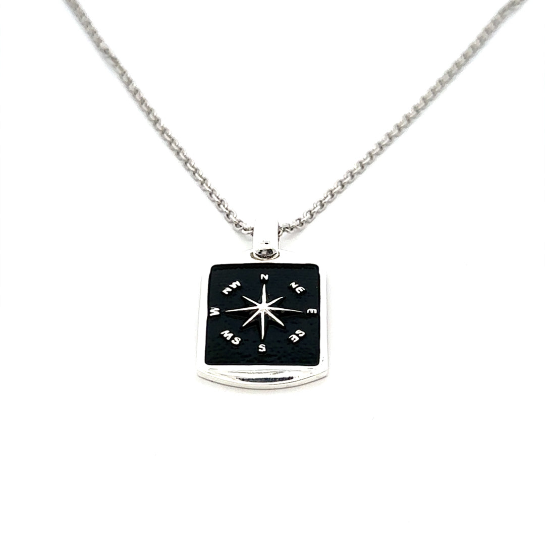 STERLING SILVER COMPASS PENDANT 1932