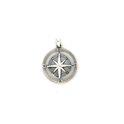 STERLING SILVER COMPASS PENDANT KU2395