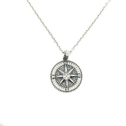 STERLING SILVER COMPASS PENDANT KU2574