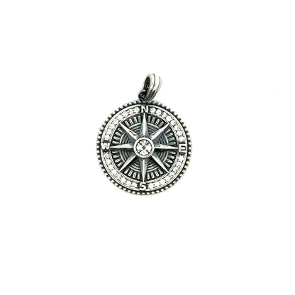 STERLING SILVER COMPASS PENDANT KU2574