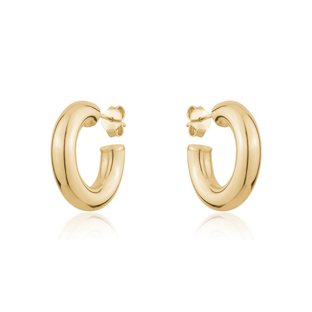 SILVER GOLD PLATED HOOP