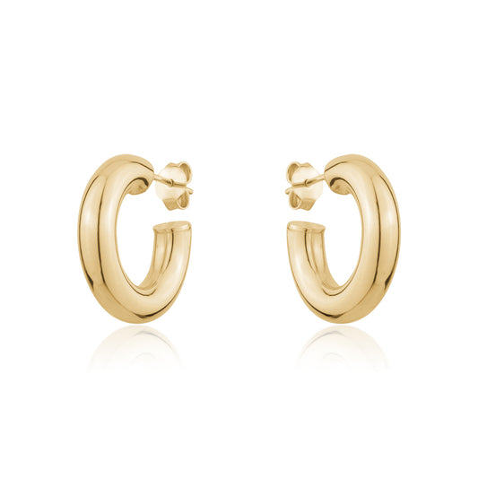 SILVER GOLD PLATED HOOP