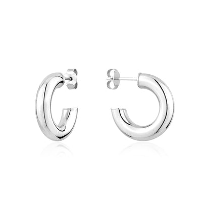 STERLING SILVER RH HOOP STUDS ORL512