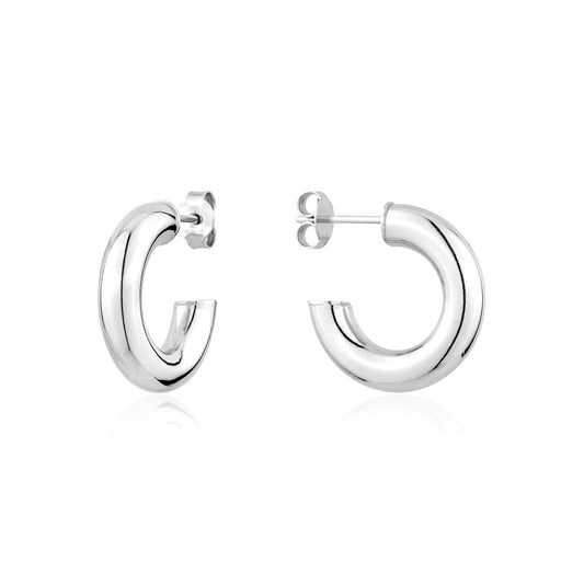 STERLING SILVER RH HOOP STUDS ORL512