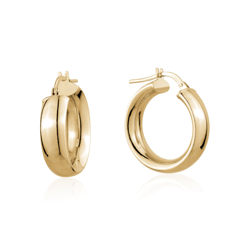 STERLING SILVER GP HOOPS ORSCP615