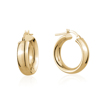 STERLING SILVER GP HOOPS ORSCP615