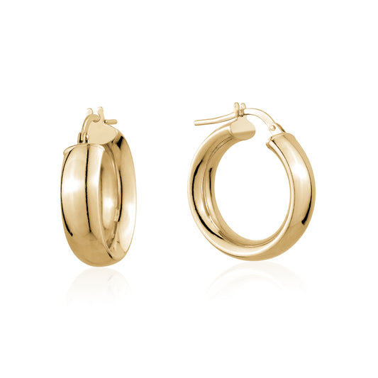 STERLING SILVER GP HOOPS ORSCP615
