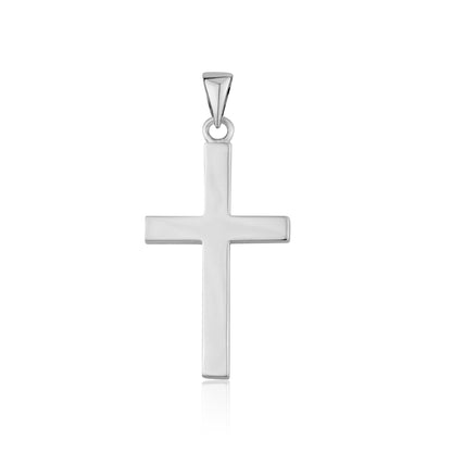 STERLING SILVER RHODIUM CROSS PC5961