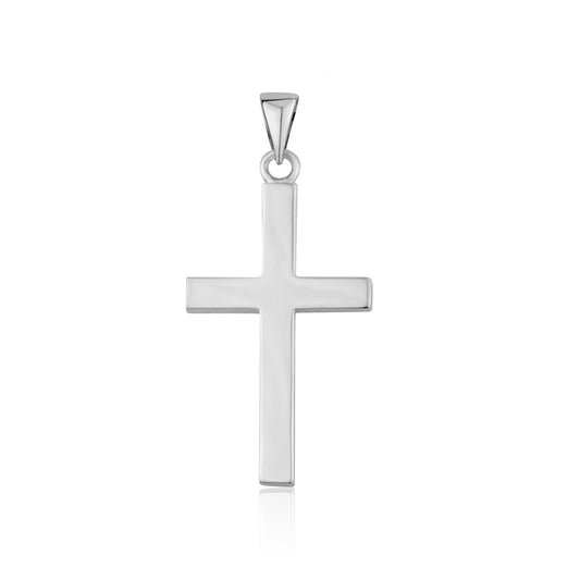 STERLING SILVER RHODIUM CROSS PC5961