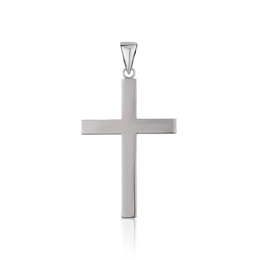 STERLING SILVER EXTRA LARGE PLAIN CROSS