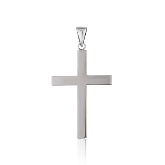 STERLING SILVER EXTRA LARGE PLAIN CROSS