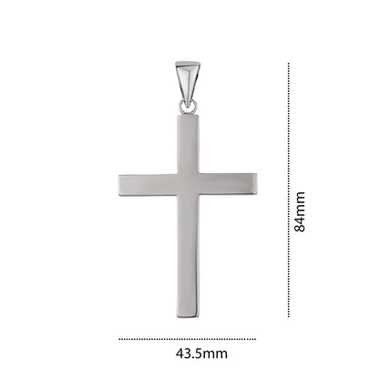 STERLING SILVER EXTRA LARGE PLAIN CROSS
