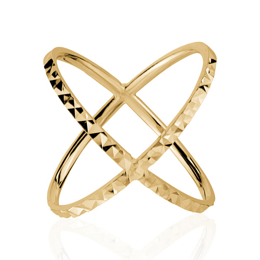 10KY RING CRISS CROSS