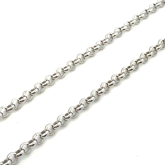 STERLING SILVER ROLO CHAIN 2.8MM ROLO35