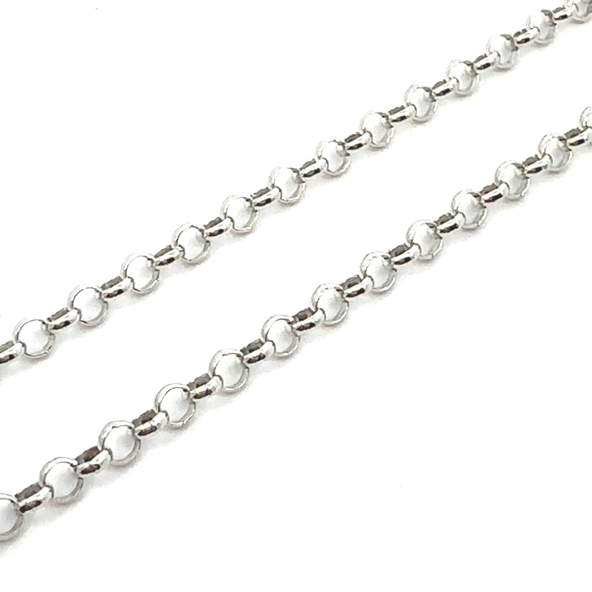 STERLING SILVER ROLO CHAIN 3.2MM ROLO40