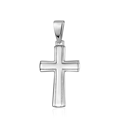 STERLING SILVER MEDIUM RH CROSS S105277