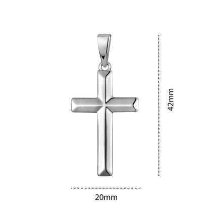 STERLING SILVER MEDIUM RH CROSS S105294