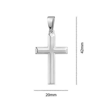 STERLING SILVER MEDIUM RH CROSS S105295