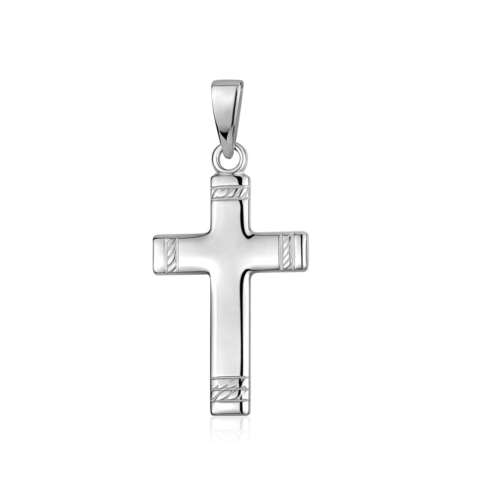 STERLING SILVER MEDIUM RH CROSS S105312