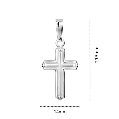 STERLING SILVER SMALL RH CROSS S105332