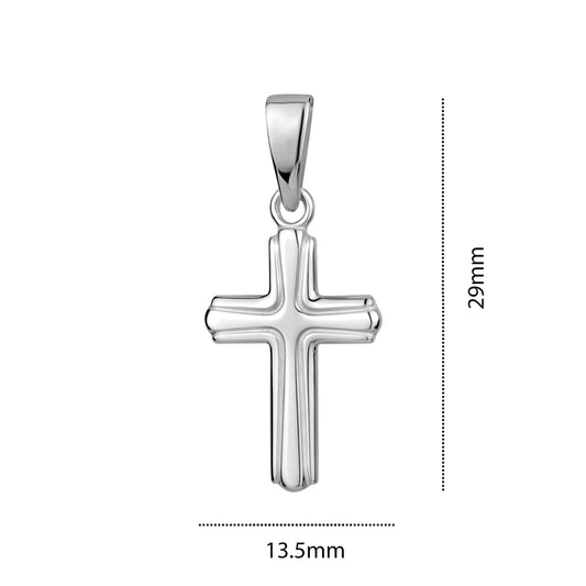 STERLING SILVER SMALL RH CROSS S105334
