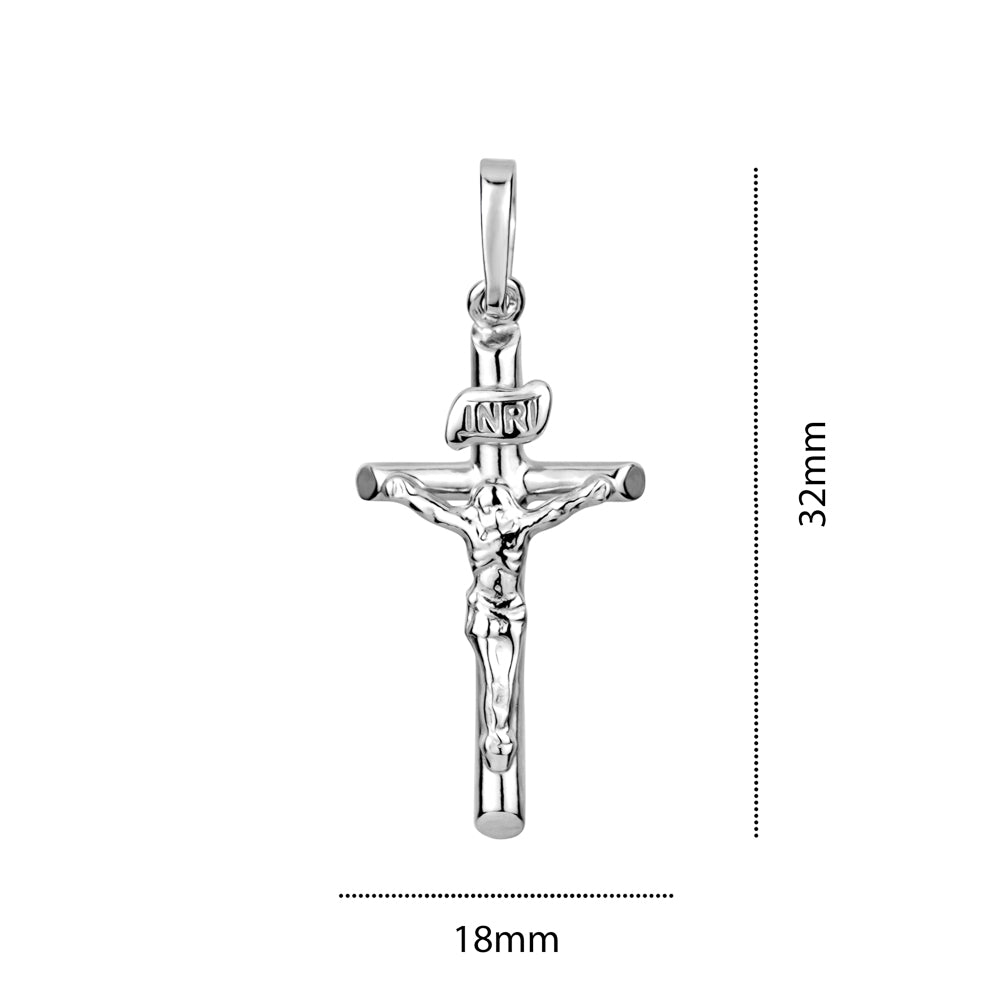 STERLING SILVER SMALL RH CRUCIFIX S744301P