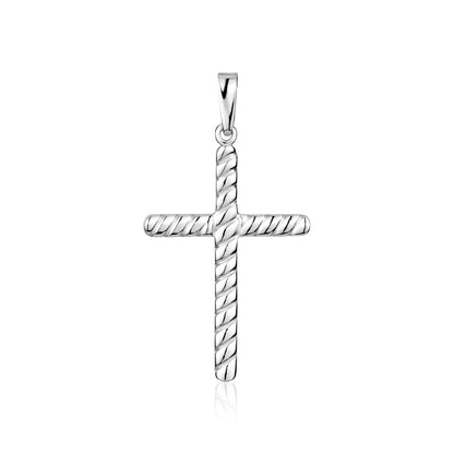 STERLING SILVER MEDIUM RH CROSS S121281