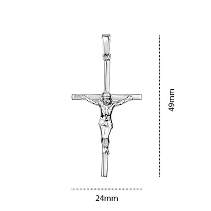 STERLING SILVER MEDIUM RH CRUCIFIX S124059