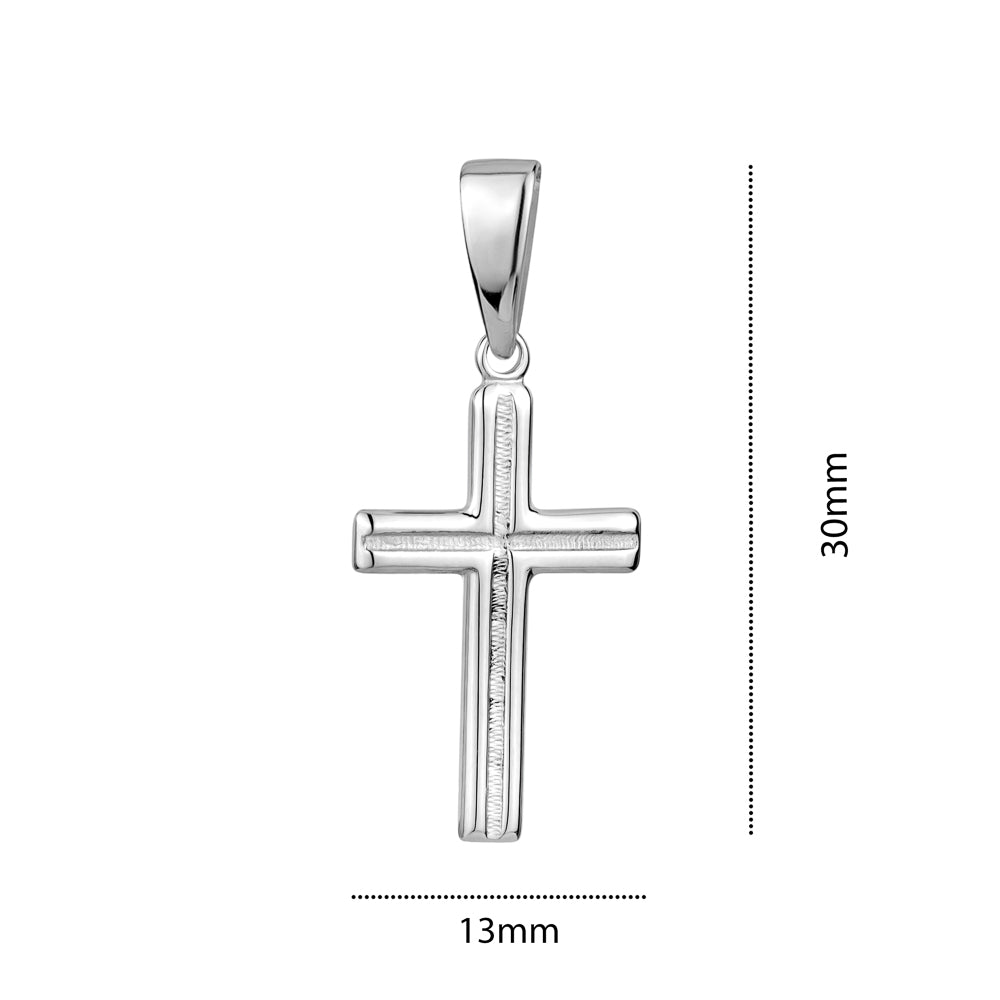 STERLING SILVER SMALL RH CROSS S105329