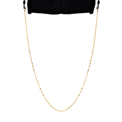 SILVER GOLD PLATED MASK CHAIN
