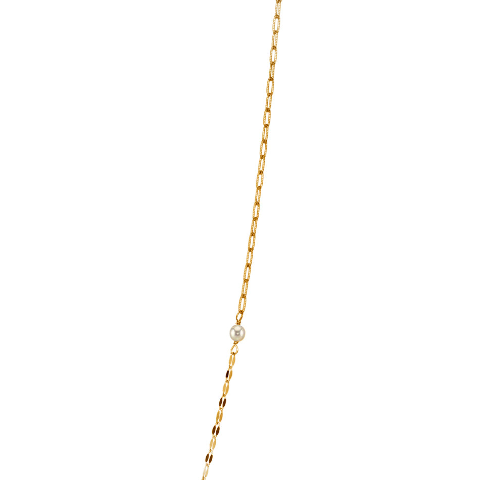 SILVER GOLD PLATED MASK CHAIN