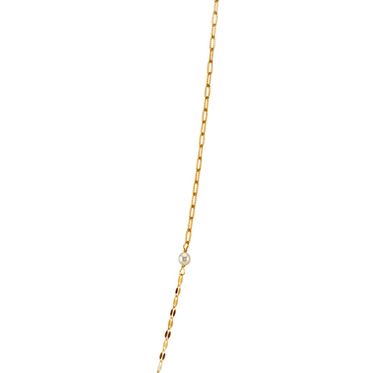 SILVER GOLD PLATED MASK CHAIN