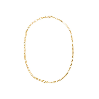 STERLING SILVER GOLD PLATED DUAL CHAIN