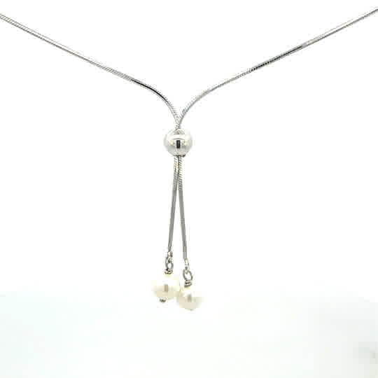SILVER BOLO NECKLACE SET11526RH