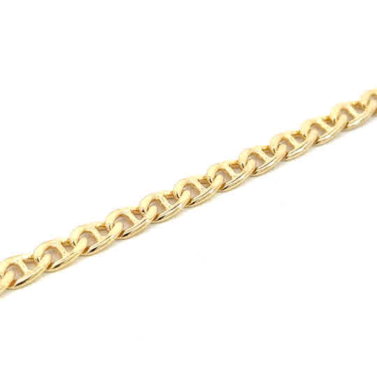 SILVER GOLD PLATED CHAIN 1 MICRON SHME120GP