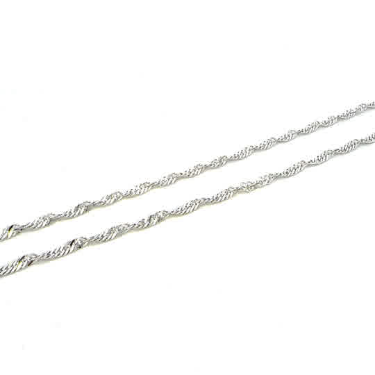 SILVER SINGAPORE CHAIN 3MM